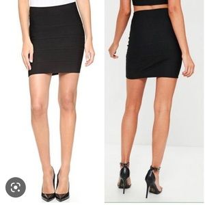 BCBGmaxazria bandage pencil skirt black size small